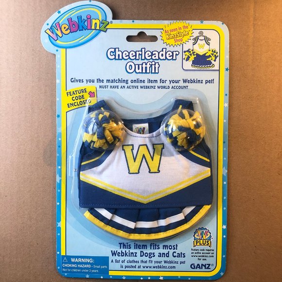 Webkinz Cheerleader team uniform outfit pet clothing -- BNWT - Picture 1 of 3